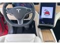 Cream 2019 Tesla Model X Standard Range Dashboard