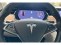 Cream 2019 Tesla Model X Standard Range Steering Wheel