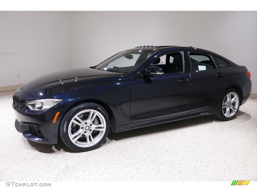 2017 4 Series 440i xDrive Gran Coupe - Carbon Black Metallic / Black photo #3