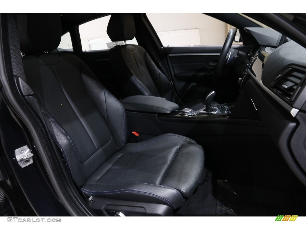 2017 4 Series 440i xDrive Gran Coupe - Carbon Black Metallic / Black photo #18