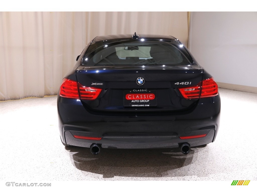 2017 4 Series 440i xDrive Gran Coupe - Carbon Black Metallic / Black photo #21