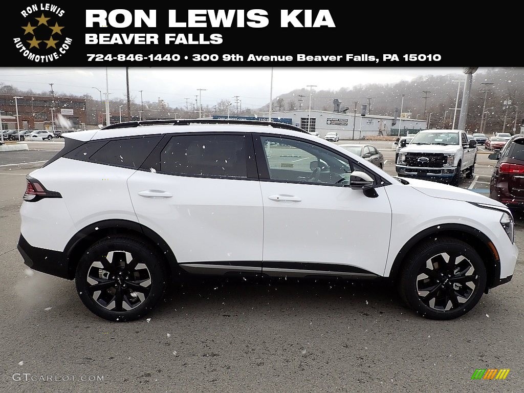 2023 Sportage X-Line AWD - Glacial White Pearl / Black photo #1