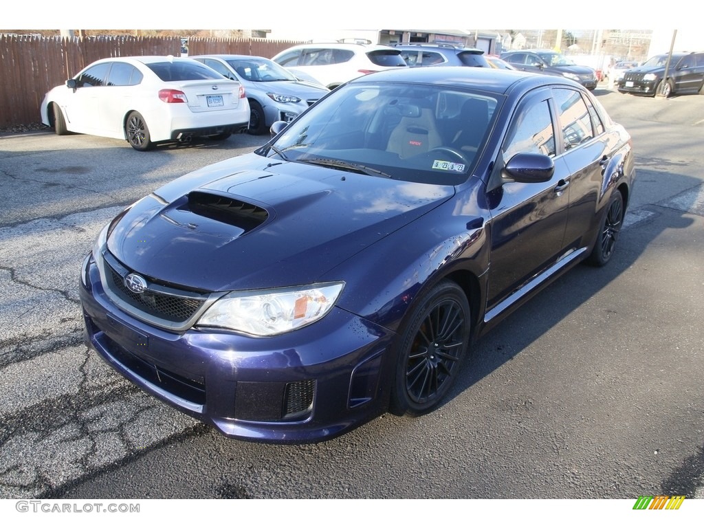 2014 Impreza WRX 4 Door - Plasma Blue Pearl / Carbon Black photo #1