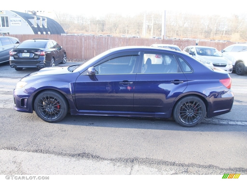 2014 Impreza WRX 4 Door - Plasma Blue Pearl / Carbon Black photo #8