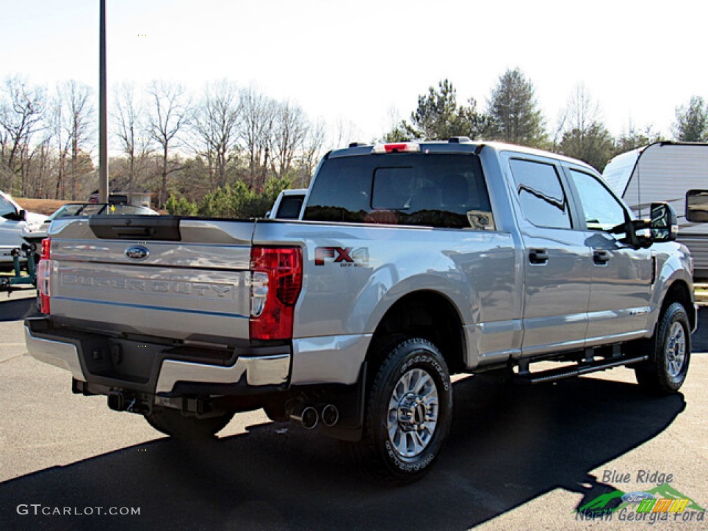 2022 F250 Super Duty XLT Crew Cab 4x4 - Iconic Silver / Medium Earth Gray photo #5
