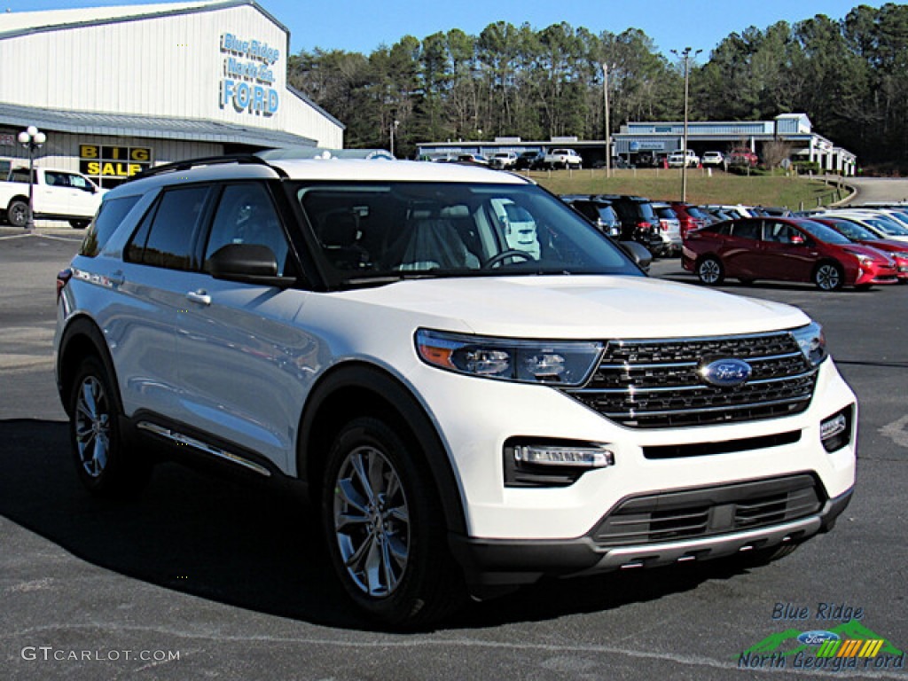 2022 Explorer XLT 4WD - Star White Metallic / Ebony photo #7