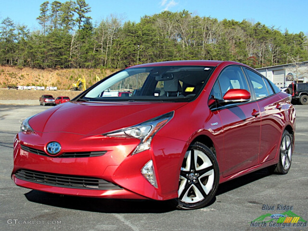 2017 Prius Prius Four Touring - Hypersonic Red / Moonstone Gray photo #1