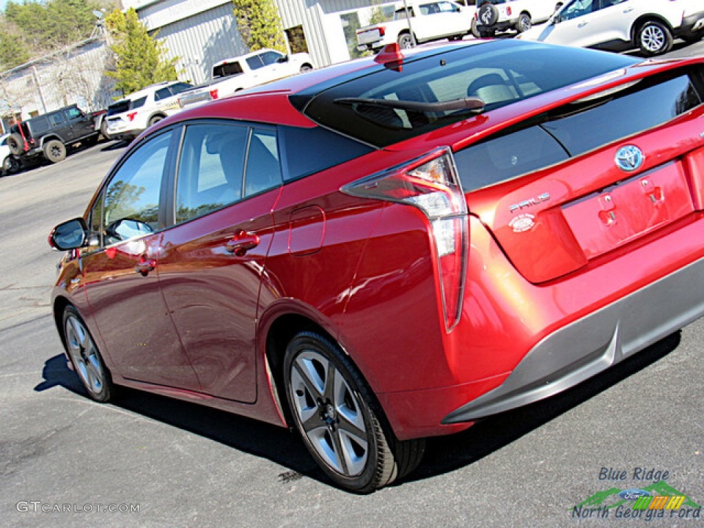 2017 Prius Prius Four Touring - Hypersonic Red / Moonstone Gray photo #27
