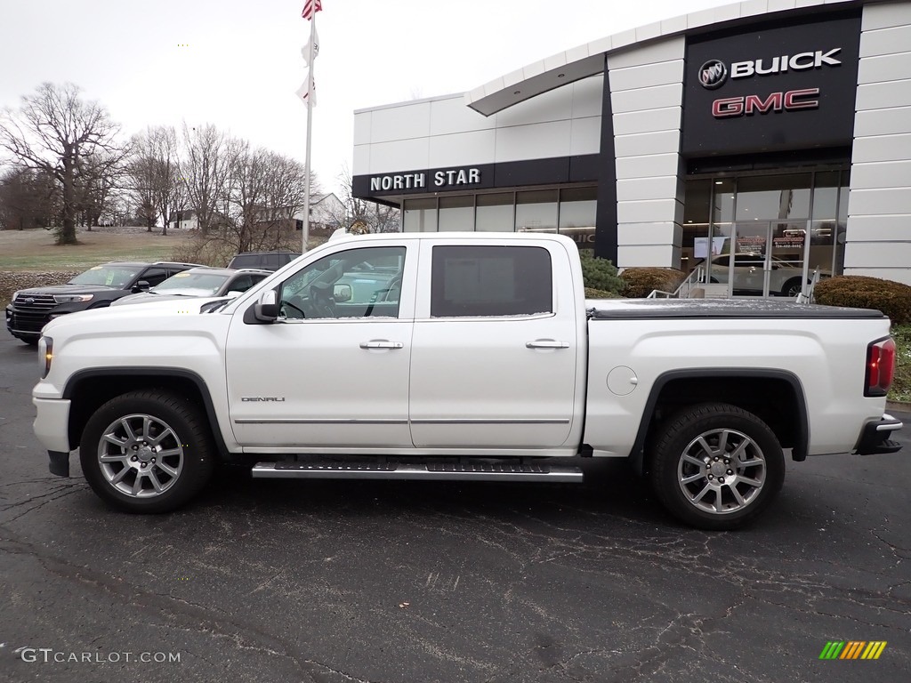 2018 Sierra 1500 Denali Crew Cab 4WD - White Frost Tricoat / Jet Black photo #2