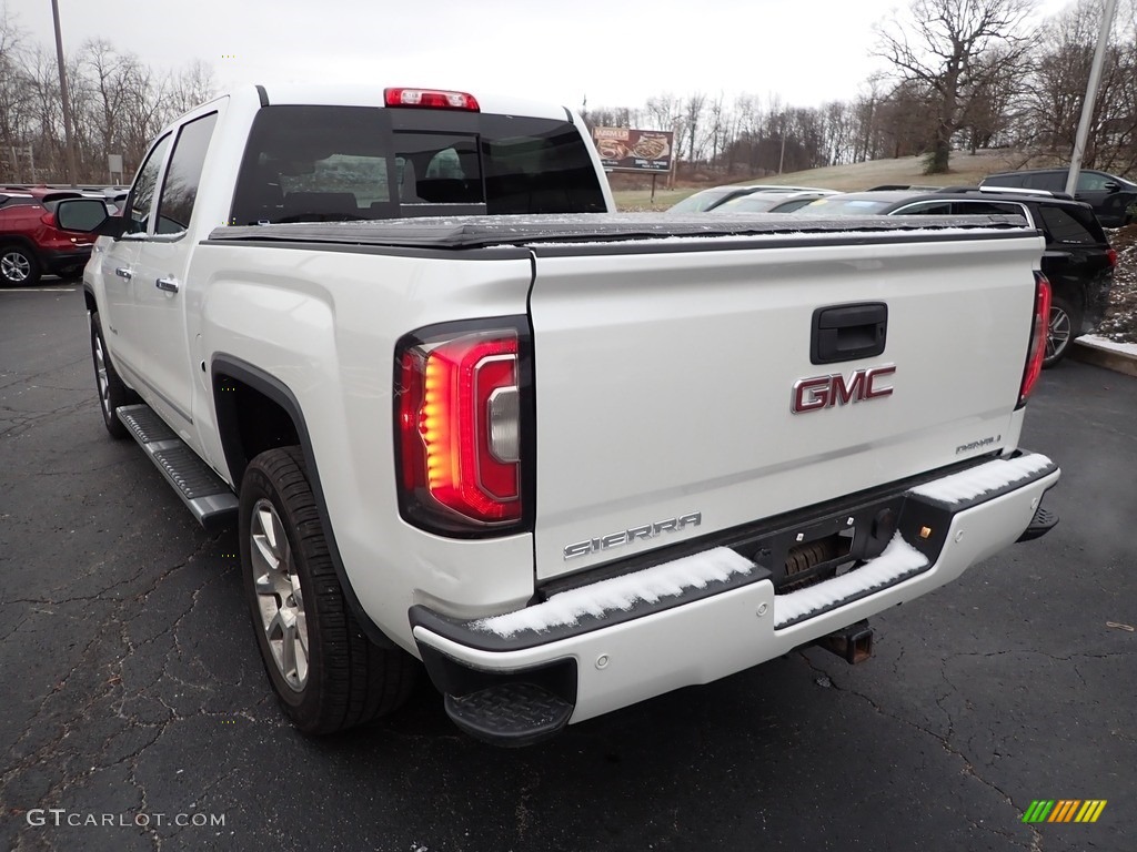 2018 Sierra 1500 Denali Crew Cab 4WD - White Frost Tricoat / Jet Black photo #4
