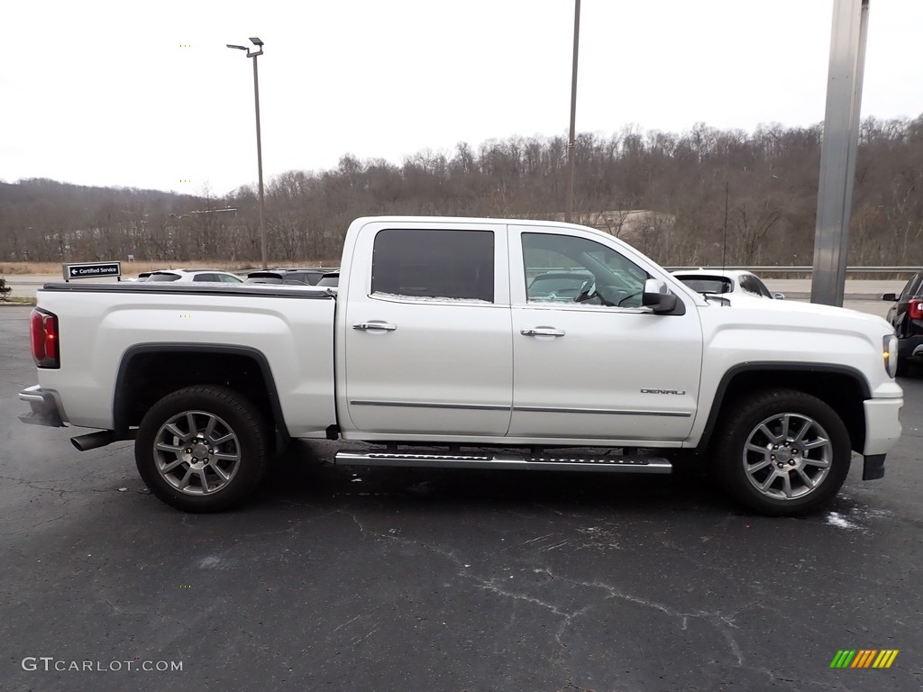 2018 Sierra 1500 Denali Crew Cab 4WD - White Frost Tricoat / Jet Black photo #8