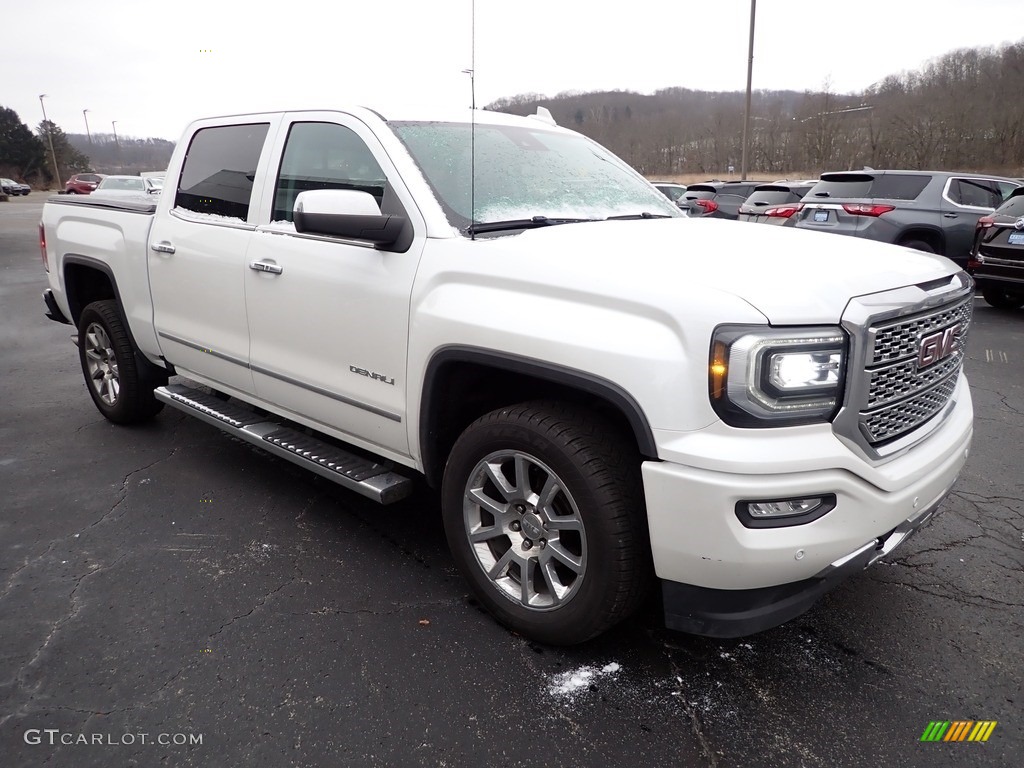 2018 Sierra 1500 Denali Crew Cab 4WD - White Frost Tricoat / Jet Black photo #9