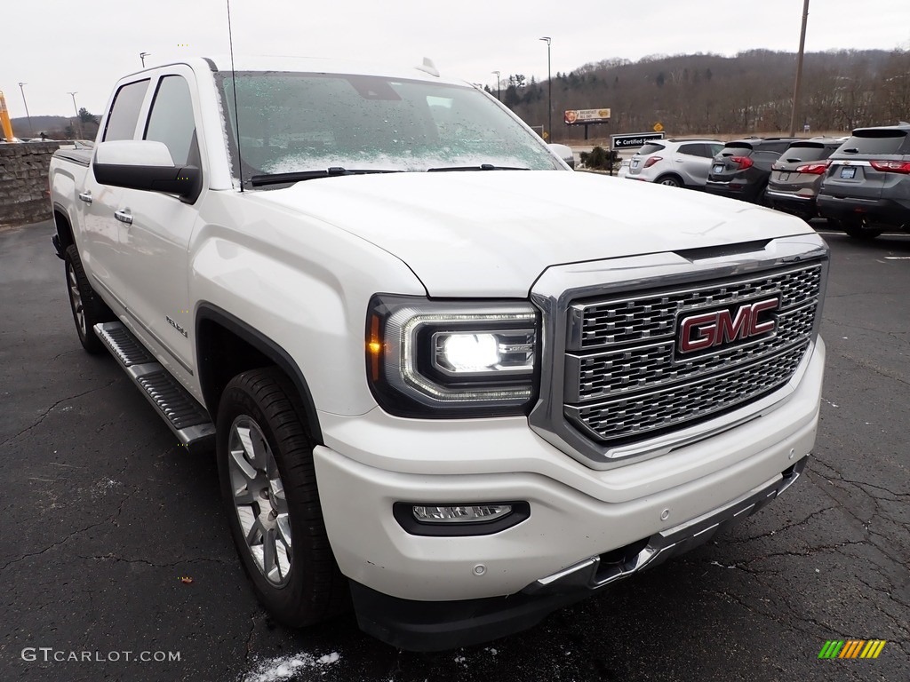 2018 Sierra 1500 Denali Crew Cab 4WD - White Frost Tricoat / Jet Black photo #10