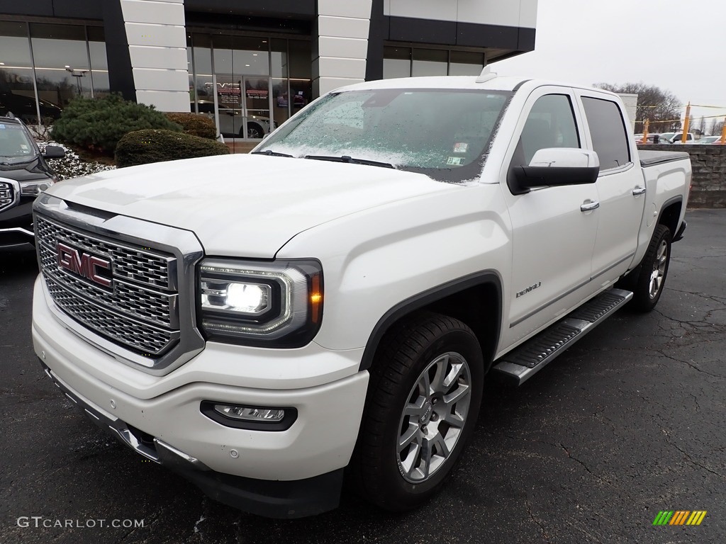 2018 Sierra 1500 Denali Crew Cab 4WD - White Frost Tricoat / Jet Black photo #12