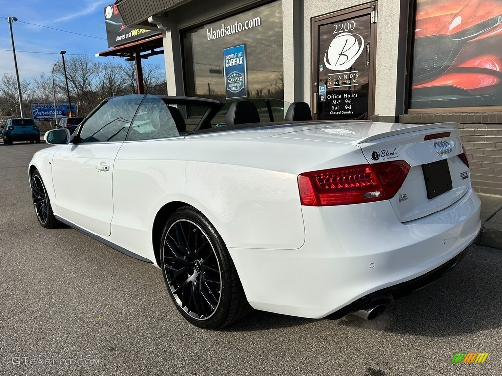 2017 A5 Sport quattro Cabriolet - Ibis White / Black photo #41