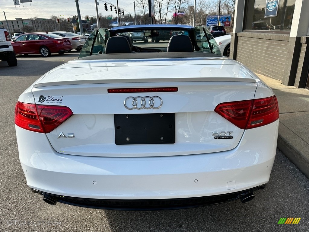 2017 A5 Sport quattro Cabriolet - Ibis White / Black photo #42