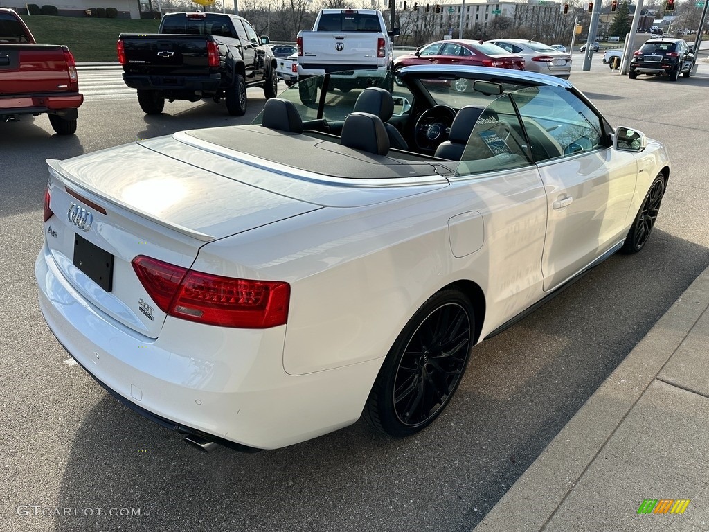 2017 A5 Sport quattro Cabriolet - Ibis White / Black photo #46