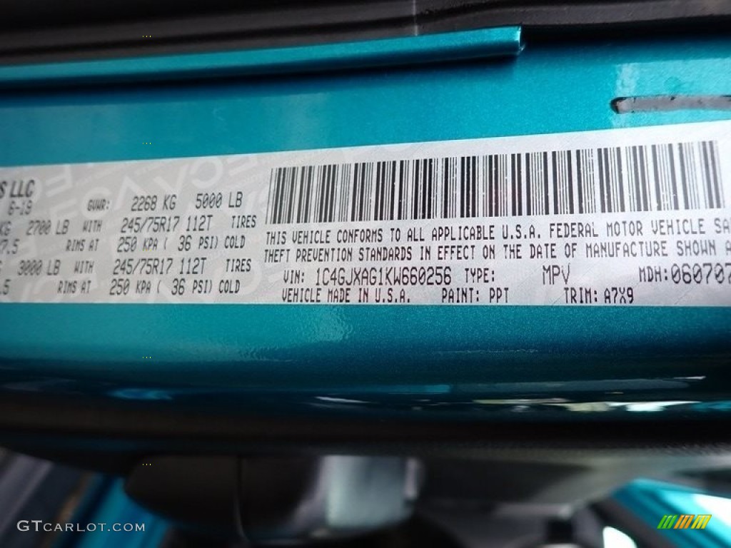2019 Jeep Wrangler Sport 4x4 Color Code Photos