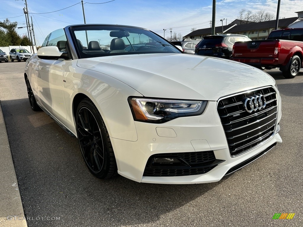 2017 A5 Sport quattro Cabriolet - Ibis White / Black photo #53