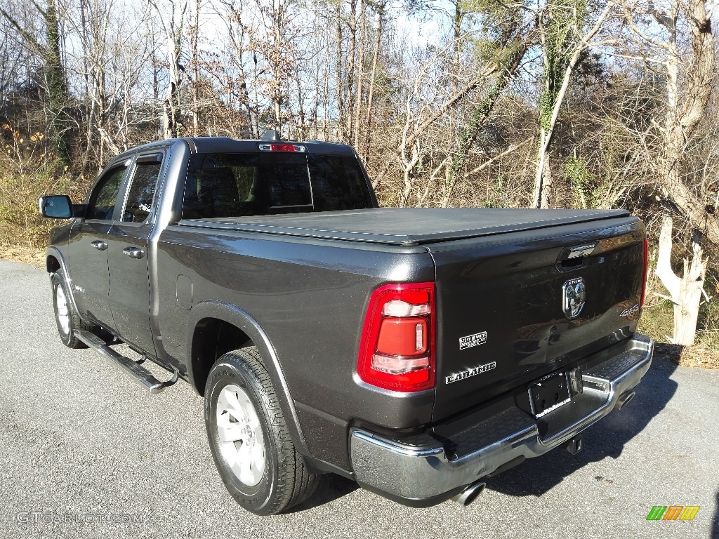 2019 1500 Laramie Quad Cab 4x4 - Granite Crystal Metallic / Black photo #12