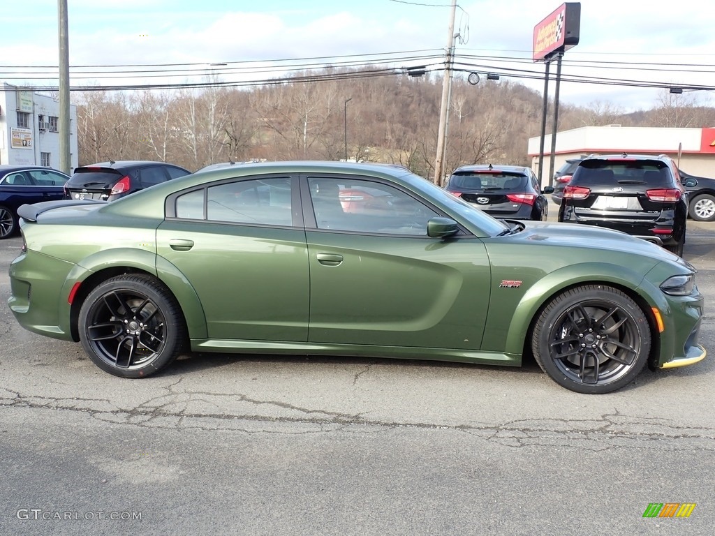 2022 Charger Scat Pack Widebody - F8 Green / Black photo #7