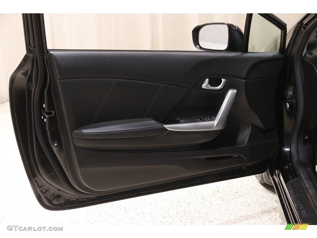 2015 Honda Civic EX-L Coupe Black Door Panel Photo #145339798