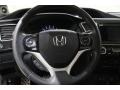 Black 2015 Honda Civic EX-L Coupe Steering Wheel