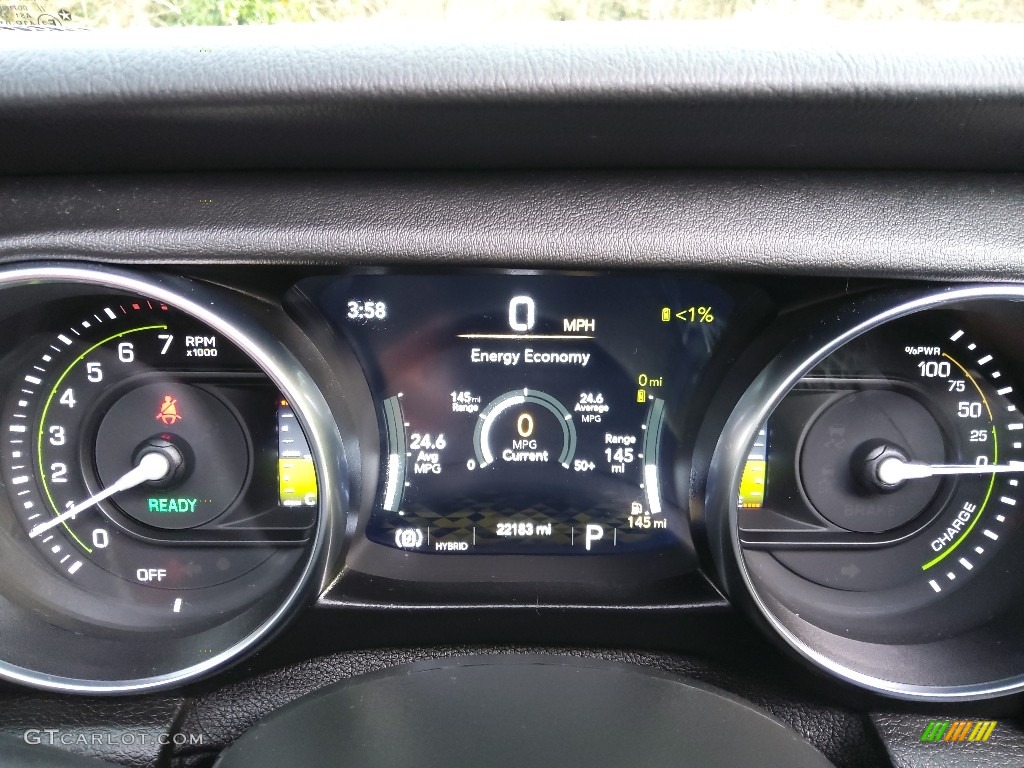 2021 Jeep Wrangler Unlimited Sahara 4xe Hybrid Gauges Photos