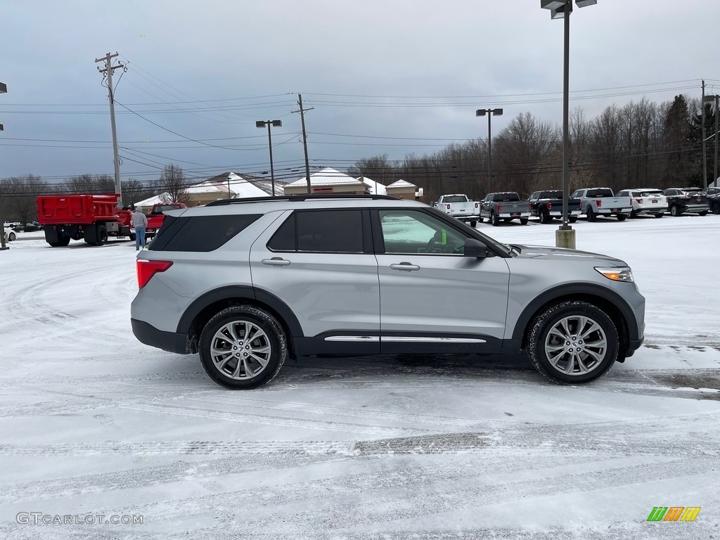 2020 Explorer XLT 4WD - Iconic Silver Metallic / Ebony photo #4