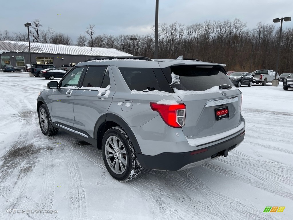 2020 Explorer XLT 4WD - Iconic Silver Metallic / Ebony photo #7