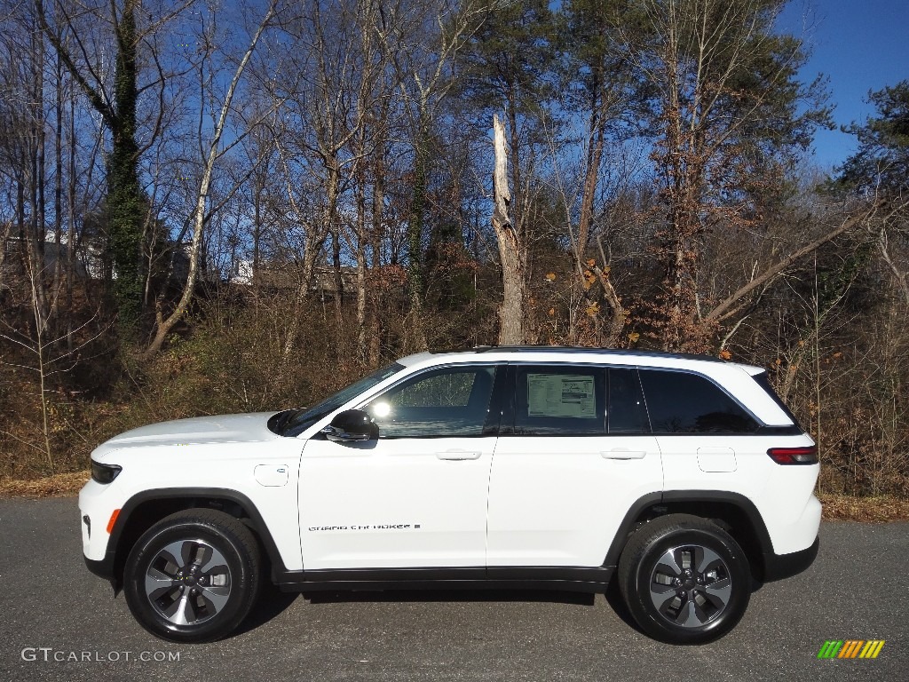 Bright White 2022 Jeep Grand Cherokee 4XE Hybrid Exterior Photo #145340559