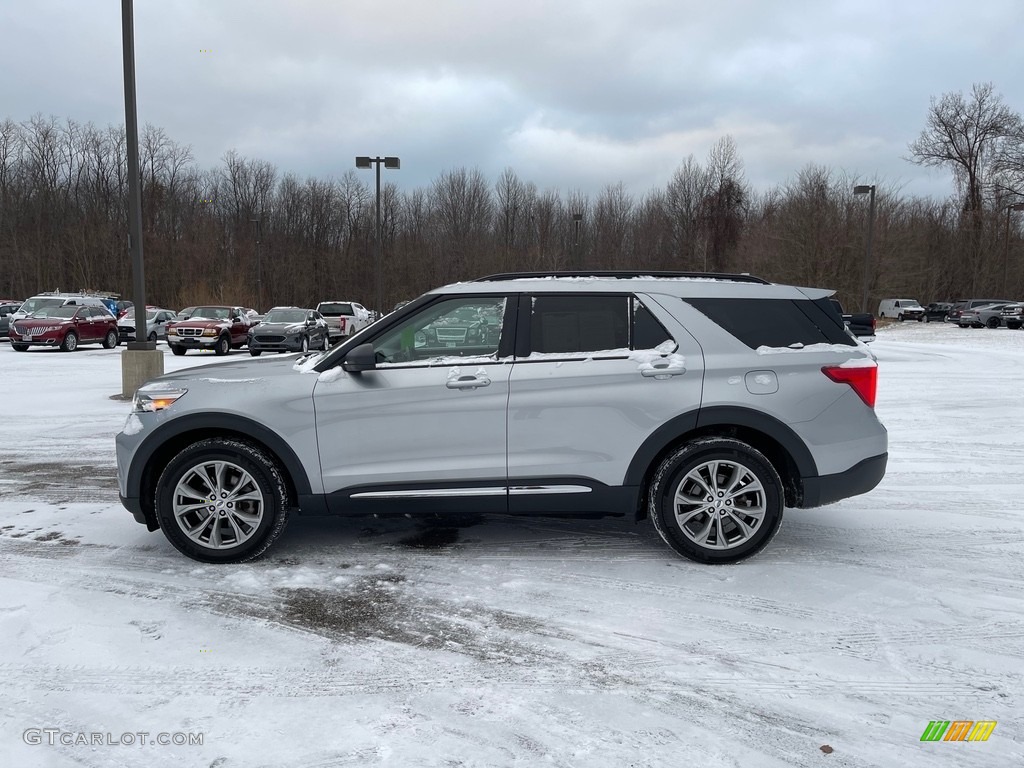 2020 Explorer XLT 4WD - Iconic Silver Metallic / Ebony photo #10