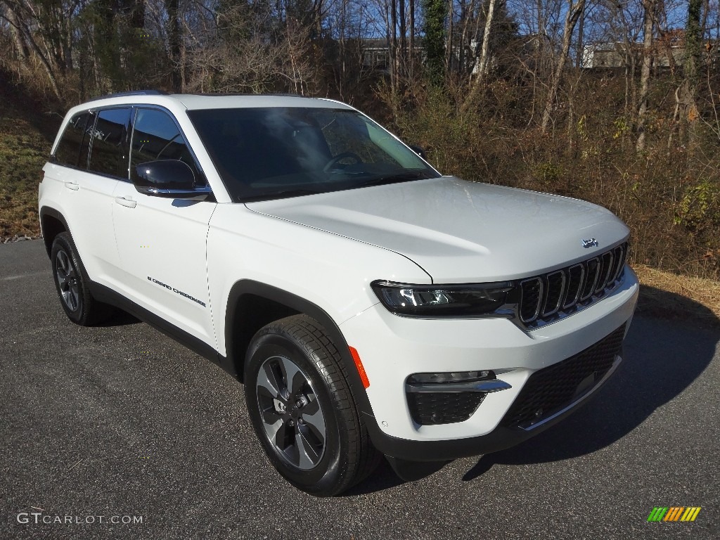 Bright White 2022 Jeep Grand Cherokee 4XE Hybrid Exterior Photo #145340700