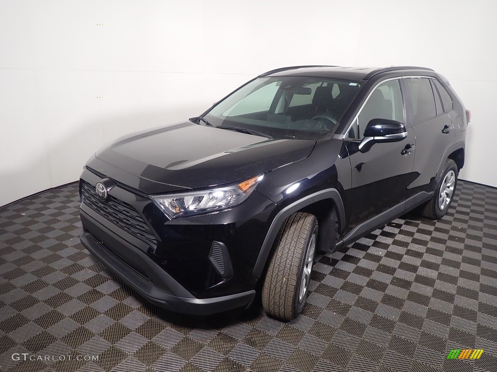 2021 RAV4 LE AWD - Midnight Black Metallic / Black photo #9