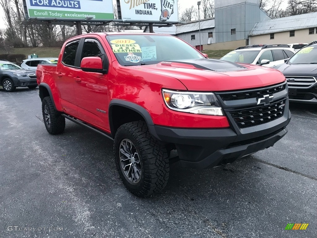 2017 Colorado ZR2 Crew Cab 4x4 - Red Hot / Jet Black photo #6
