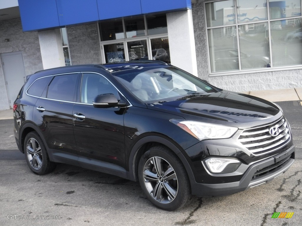 2013 Santa Fe Limited AWD - Becketts Black / Black photo #1