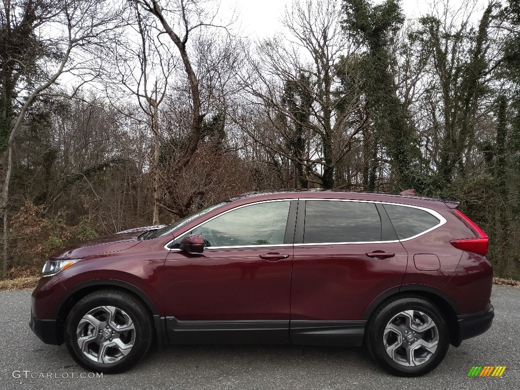 2019 CR-V EX-L - Basque Red Pearl II / Gray photo #1