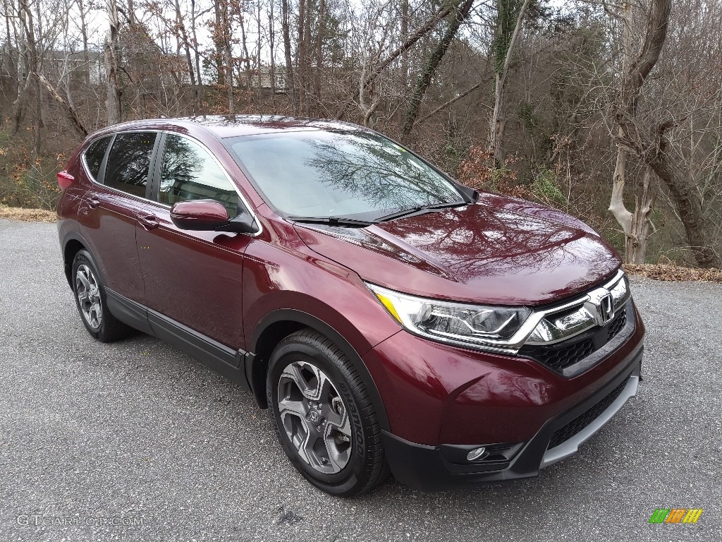 2019 CR-V EX-L - Basque Red Pearl II / Gray photo #5