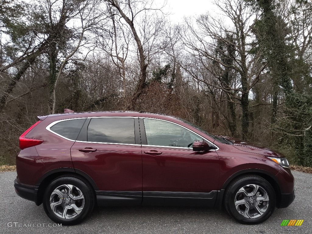 2019 CR-V EX-L - Basque Red Pearl II / Gray photo #6
