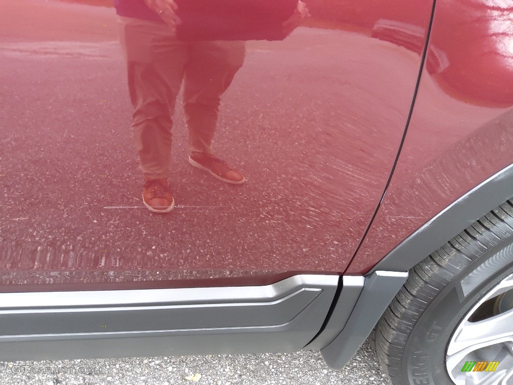 2019 CR-V EX-L - Basque Red Pearl II / Gray photo #7