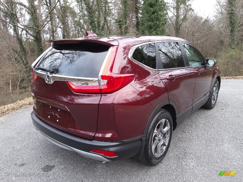 2019 CR-V EX-L - Basque Red Pearl II / Gray photo #8