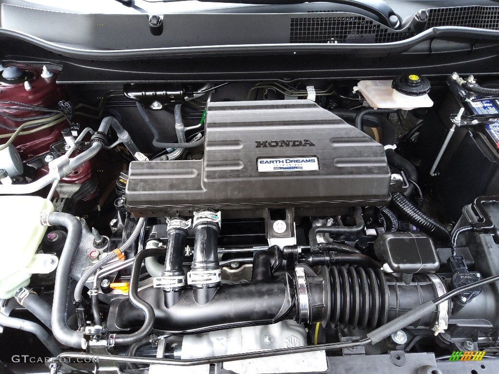2019 CR-V EX-L - Basque Red Pearl II / Gray photo #12