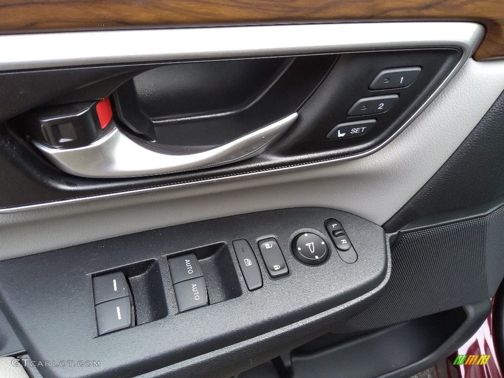 2019 CR-V EX-L - Basque Red Pearl II / Gray photo #14