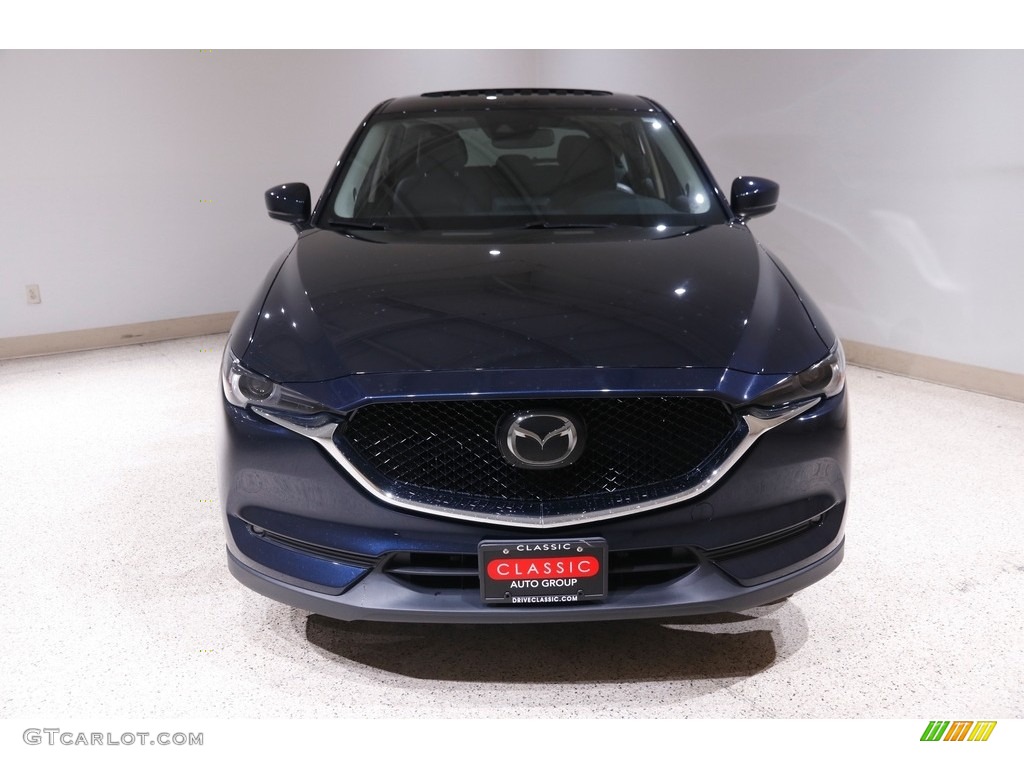 2018 CX-5 Grand Touring AWD - Deep Crystal Blue Mica / Black photo #2