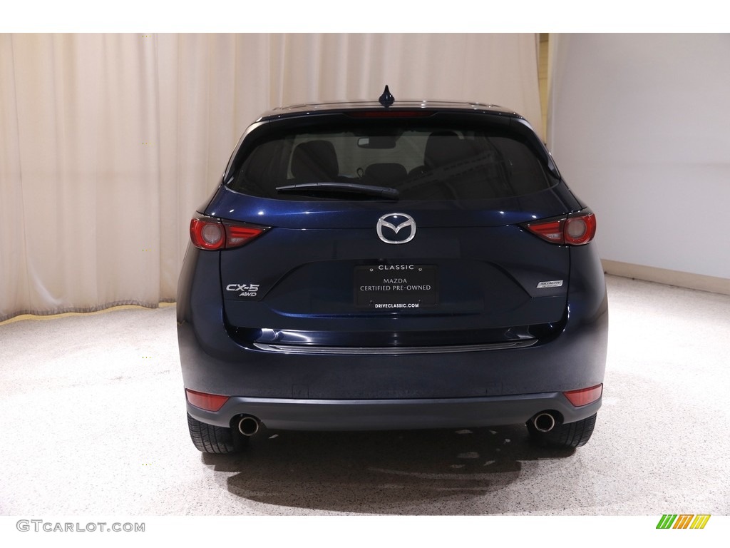2018 CX-5 Grand Touring AWD - Deep Crystal Blue Mica / Black photo #19