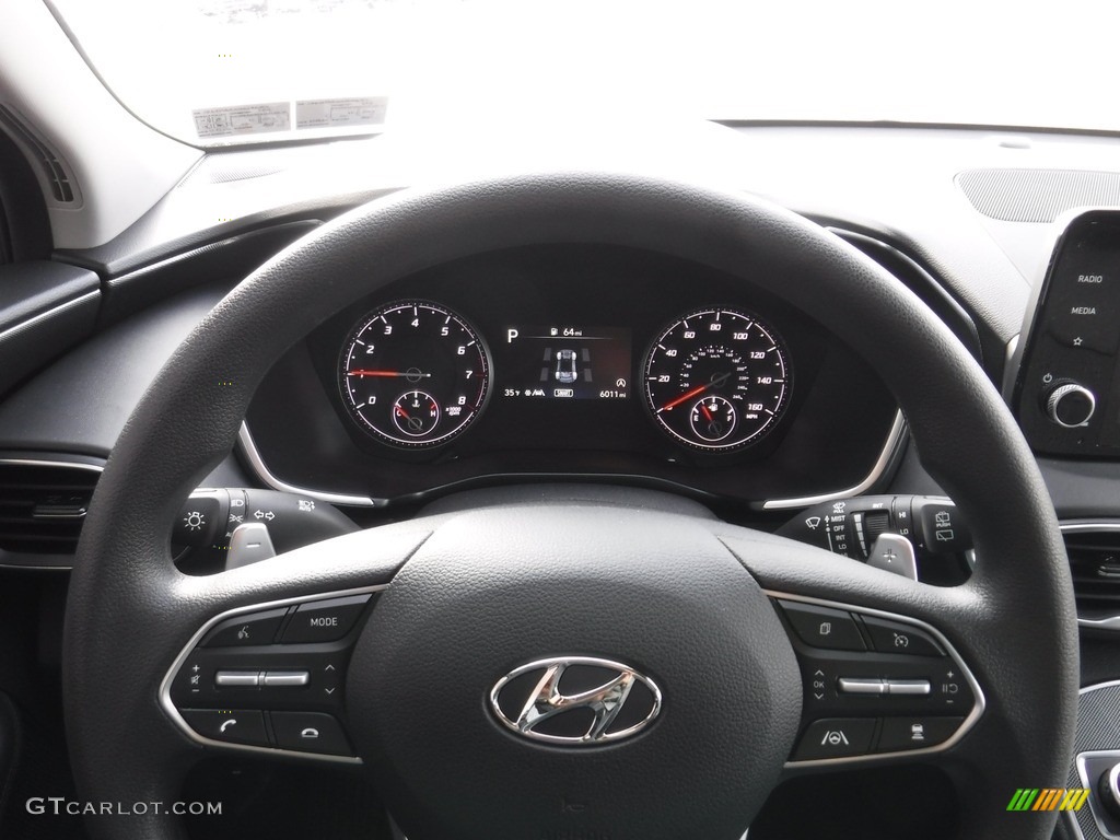 2022 Hyundai Santa Fe SEL AWD Black Steering Wheel Photo #145345609