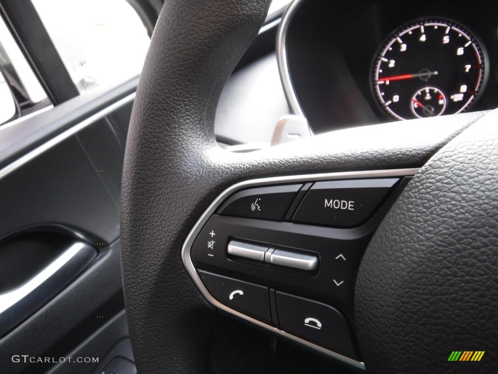 2022 Hyundai Santa Fe SEL AWD Black Steering Wheel Photo #145345633