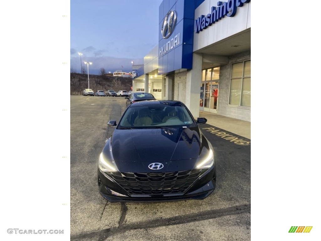 2023 Elantra SEL - Phantom Black / Medium Gray photo #2