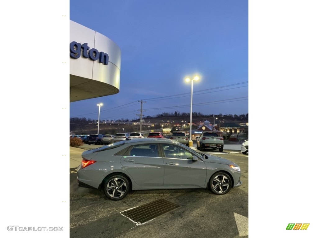 2023 Elantra Limited Hybrid - Electric Shadow / Black photo #6