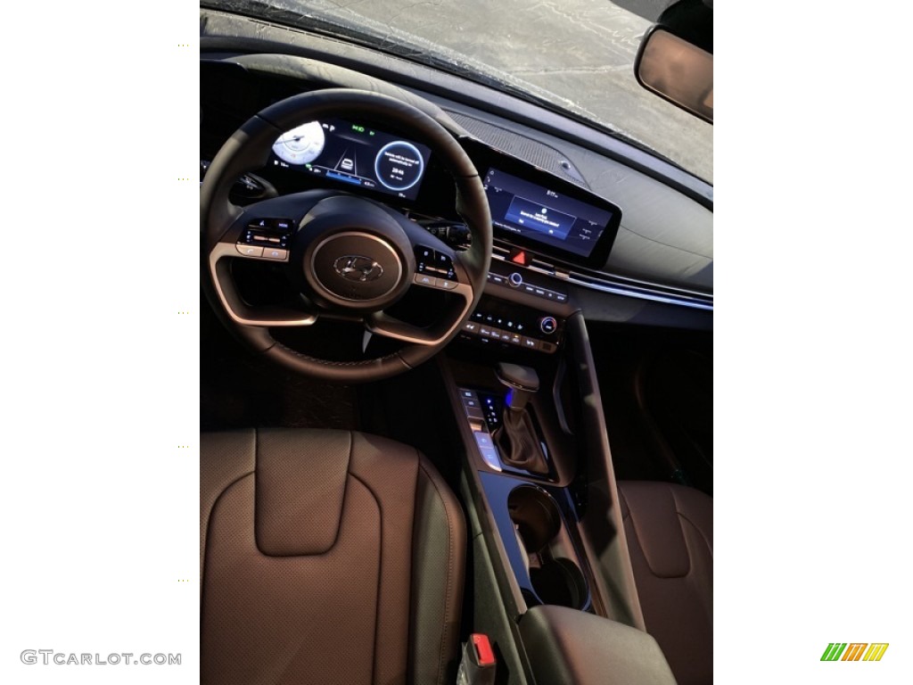 2023 Elantra Limited Hybrid - Electric Shadow / Black photo #9